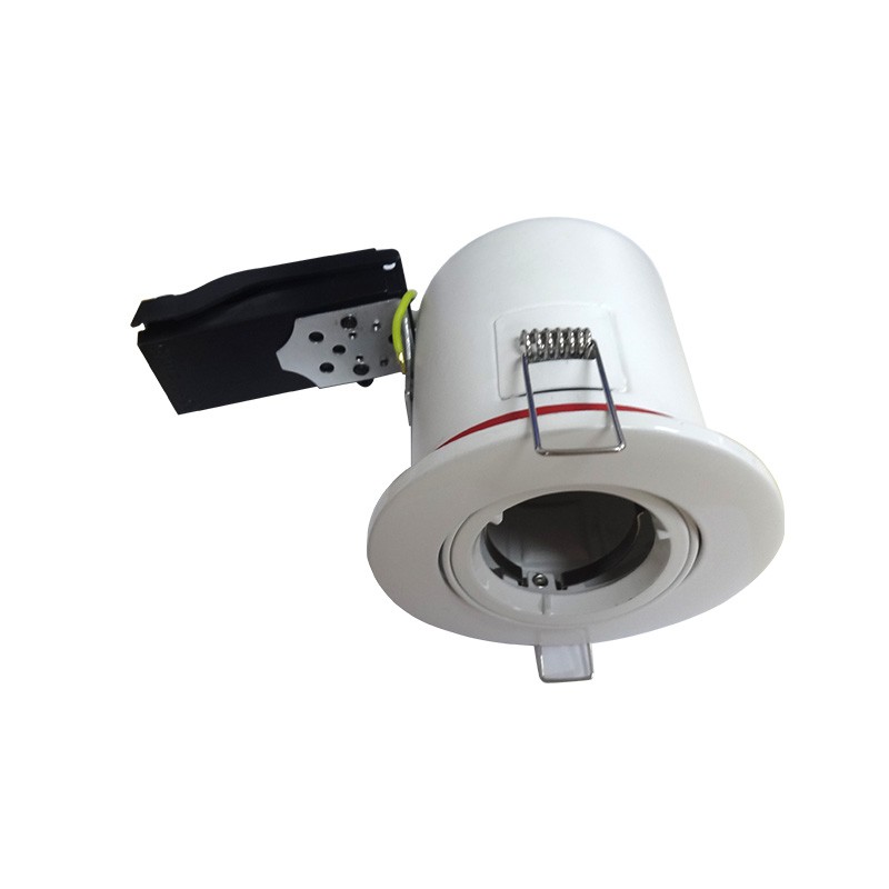 Support plafond BBC Rond Oriënteerbaar Wit met snelverbinding Ø100 mm