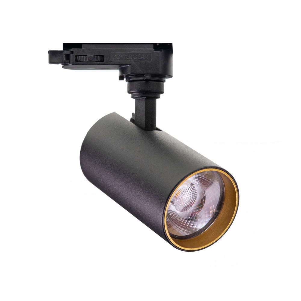 SPOT ON RAIL - METEORA S - BLACK/GOLD - 8W - 2700K