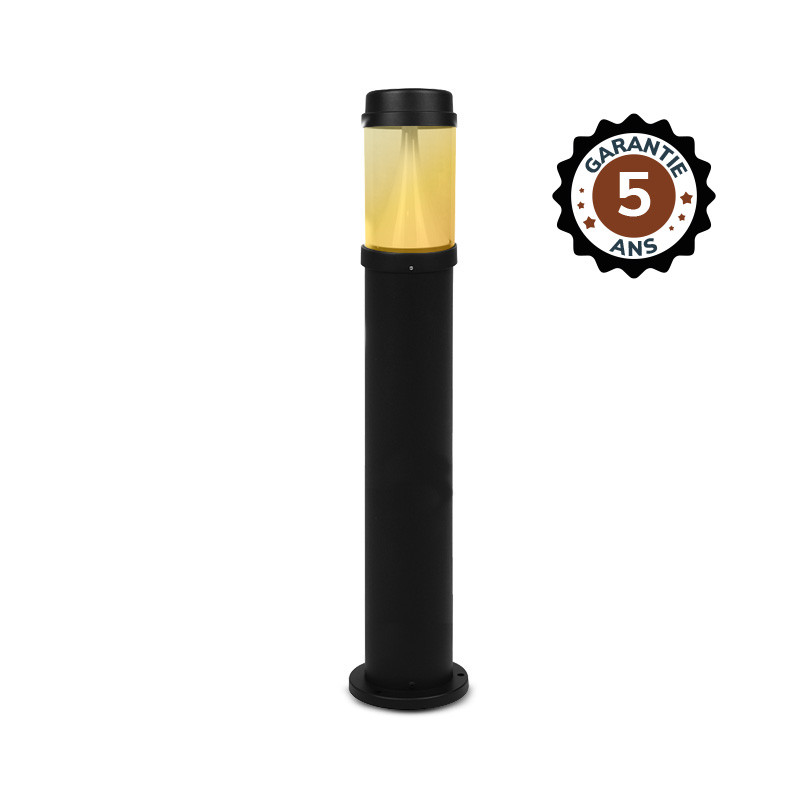 POTELET LED ALUMINIUM 20W CCT NOIR 970 MM - GARANTIE 5 ANS