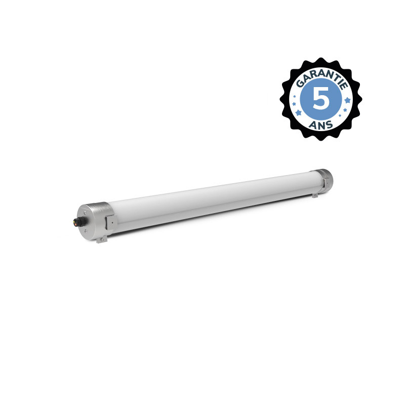 Tubulaire LED Intégrées Opale 35W 3000K Dimmable DALI 2 - Garantie 5 ans