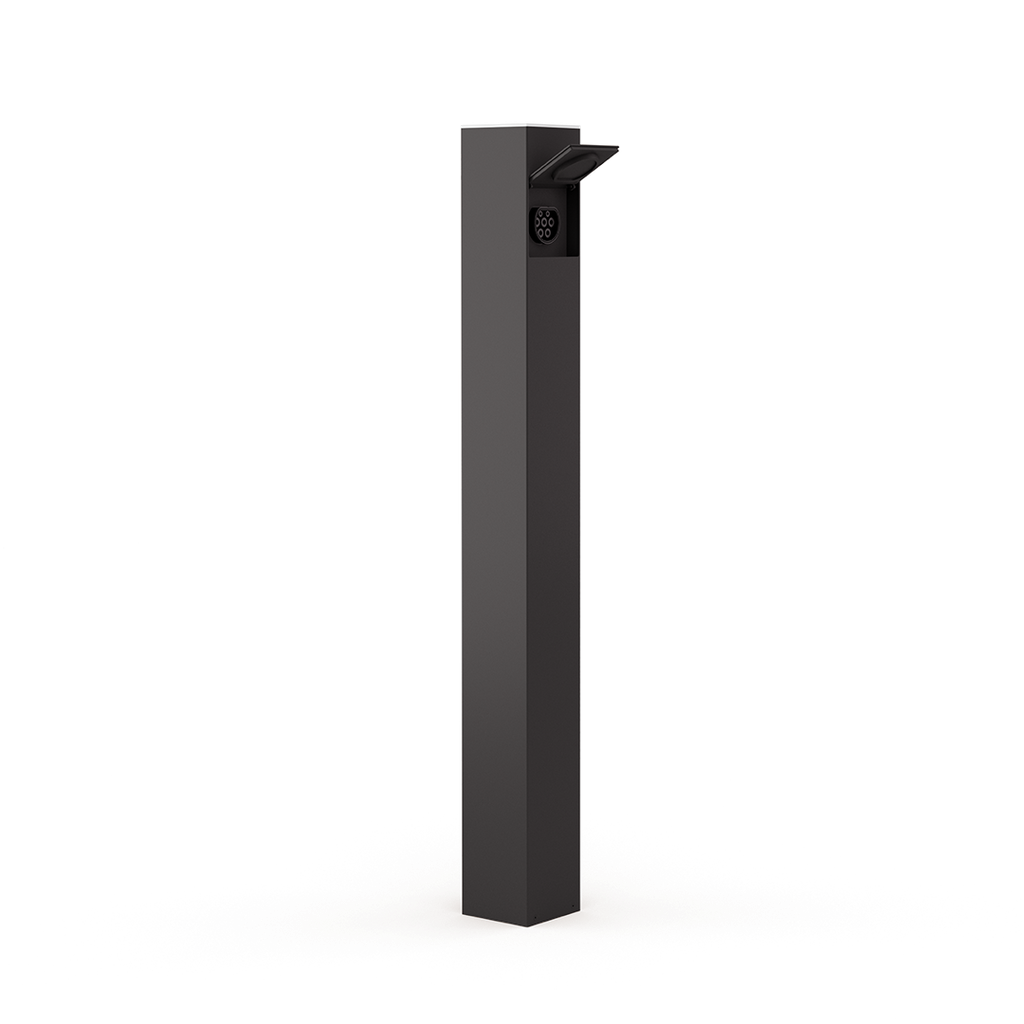 SMAPPEE EV ONE BLACK STANDALONE CHARGER 22KW 1 OR 3 PHASE WITH ANCHOR