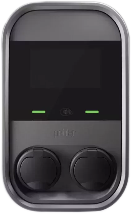 PEBLAR DUAL CHARGING STATION WITH FRONT QR PAYMENT  