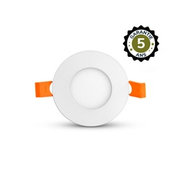 [100032] INBOUW-LED-ROND-WIT-Ø90-3W-4000K- 5 JAAR GARANTIE