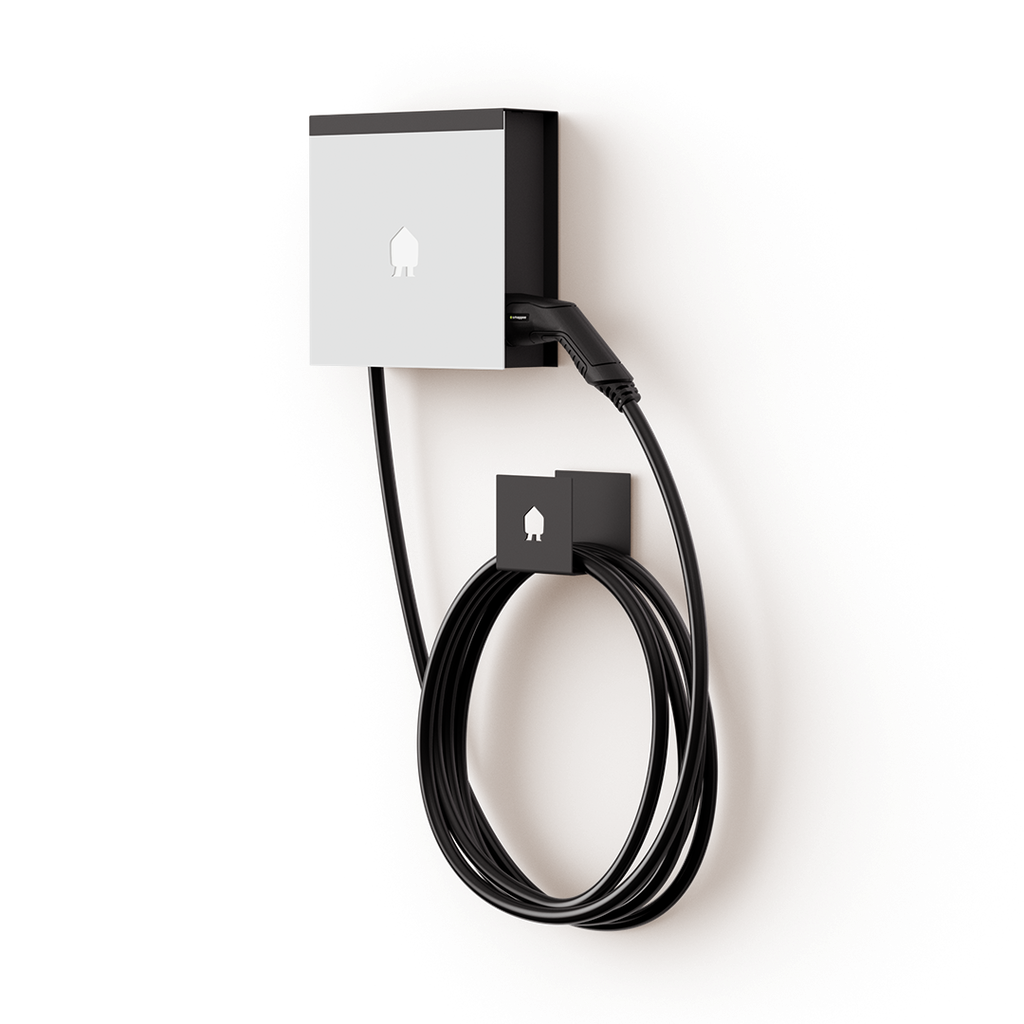 SMAPPEE EV WALL BUSINESS 22kW 3-PHASE 8M CABLE RIGHT - WHITE