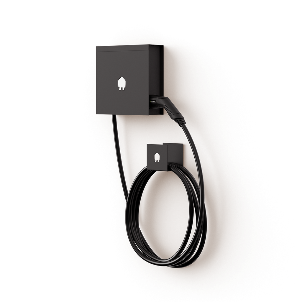 SMAPPEE EV WALL BUSINESS 22kW 3-PHASE 8M CABLE RIGHT - BLACK