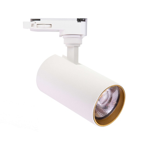 [IN48079240G3] SPOT ON RAIL - METEORA S - WHITE/GOLD - 8W - 2700K