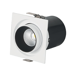 [NEC1641-12W] SPOT SEMI-RICHTBAAR EN UITTREKBAAR WIT 12w 3000k 960lm UGR<19