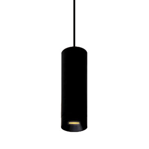 PENDELARMATUUR TUBE ZWART 7W 3000k 560lm