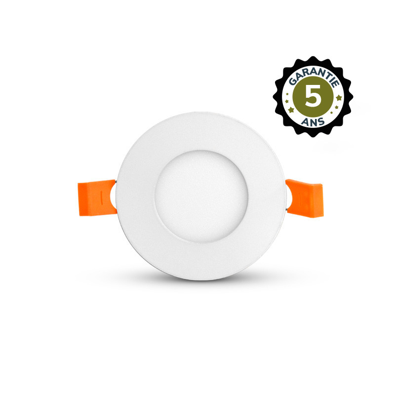 INBOUW-LED-ROND-WIT-Ø90-3W-3000K- 5 JAAR GARANTIE