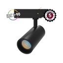 Ledspot voor driefasenrail Zwart 25W CCT IRC90 5J GARANTIE