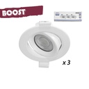 SPOT LED INCLINABLE SMD 5W 4000K DIMMABLE BLANC (Boîte de3 produits)