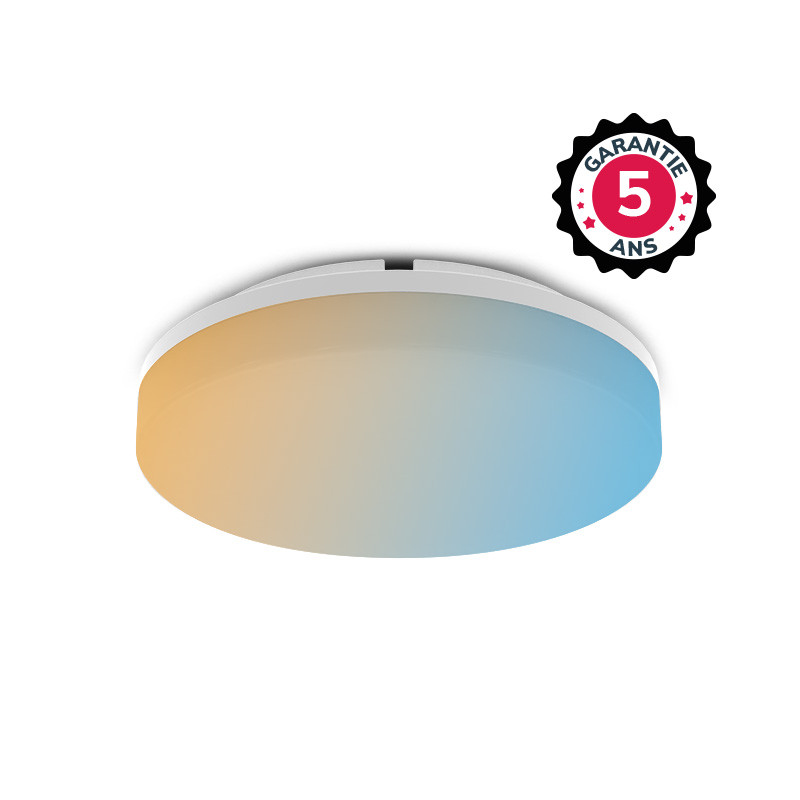 HUBLOT LED CLIPSO II ROND Ø220 MM 15W CCT 3000/4000/6000K - GARANTIE 5 ANS