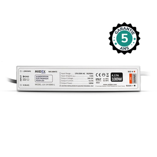 [100472] Alimentation pour LED 100W 24V DC