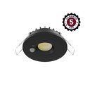 DOWNLIGHT-SPOT-6W-CCT 2700/3000/4000K-DIMMABLE + DETECTOR -BLACK- 5 YEAR WARRANTY