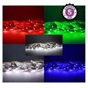 LED STRIP RGB+W 5M 60 LED/M 13W/M IP20 - 24V - 5 JAAR GARANTIE
