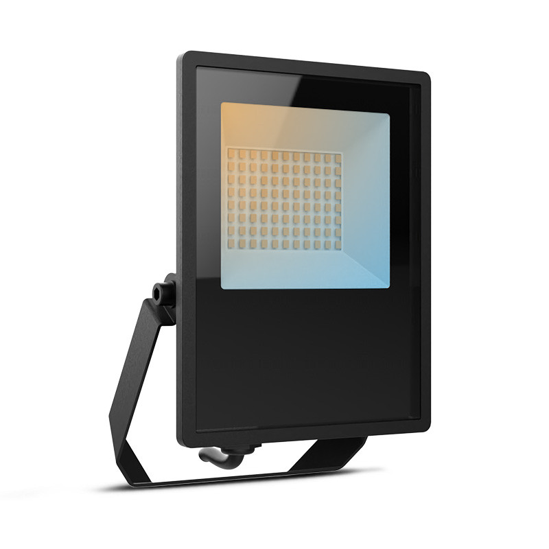 LED SCHIJNWERPER ZWART 50W CCT IP65 LUMOS LITE