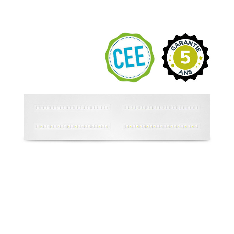 Plafonnier LED Blanc CEE 295 x 1195 mm 30W 4000K DALI/PUSH - ENEC - Garantie 5 ans
