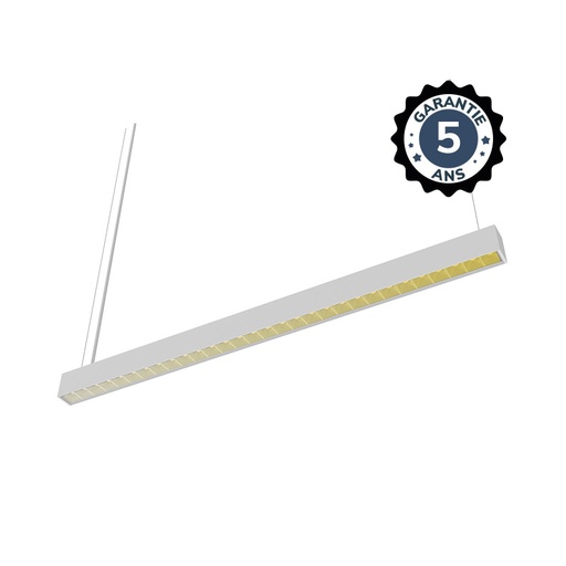 [100700] Linéaire LED réflecteur Blanc 2 CCT 30W Dimmable DALI 2 - 1500 mm - Proline - Garantie 5 ans