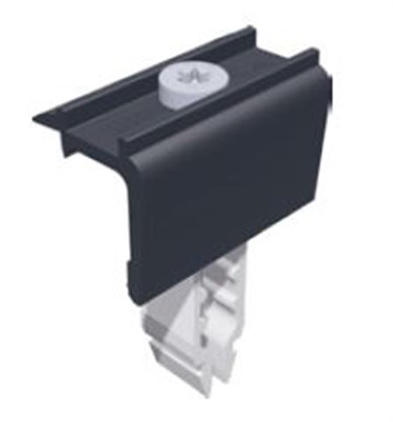 Quickfix end cap black Schletter 30-40mm