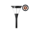 Lanterne sur mat LED Noir 40W IP66 IK09 3000K - Garantie 5 ans