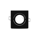SUPPORT SPOT VIERKANT KANTELBAAR ZWART 82x82 mm
