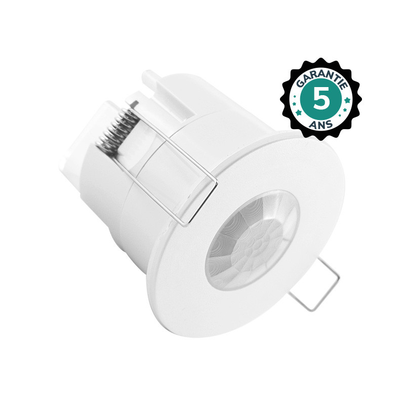 MOTION DETECTOR IR LED  RECESSED-MOUNTED 360° 600W BBC - 5 YEAR WARRANTY