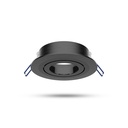 SUPPORT DE SPOT ROND INCLINABLE/ORIENTABLE NOIR Ø92 mm