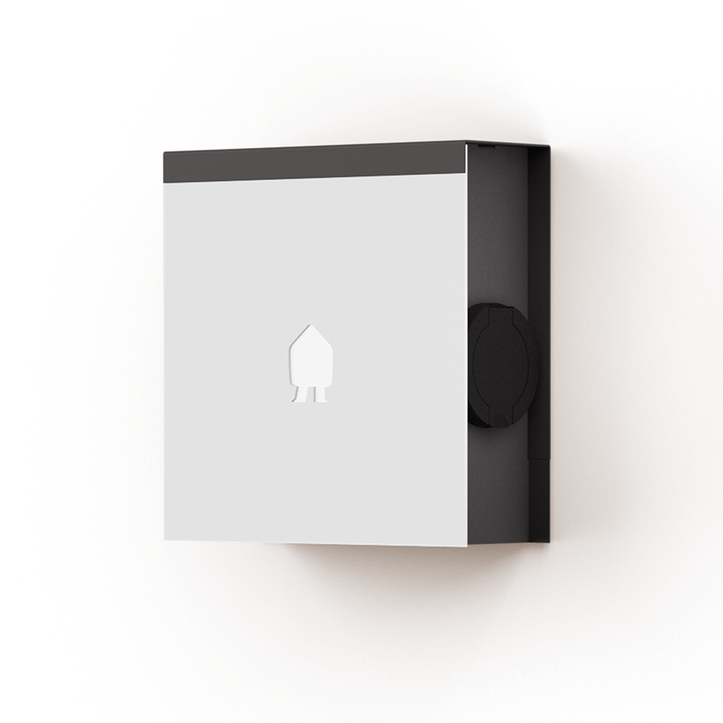 SMAPPEE EV WALL 22kW 3-PHASE  WHITE - SOCKET RIGHT