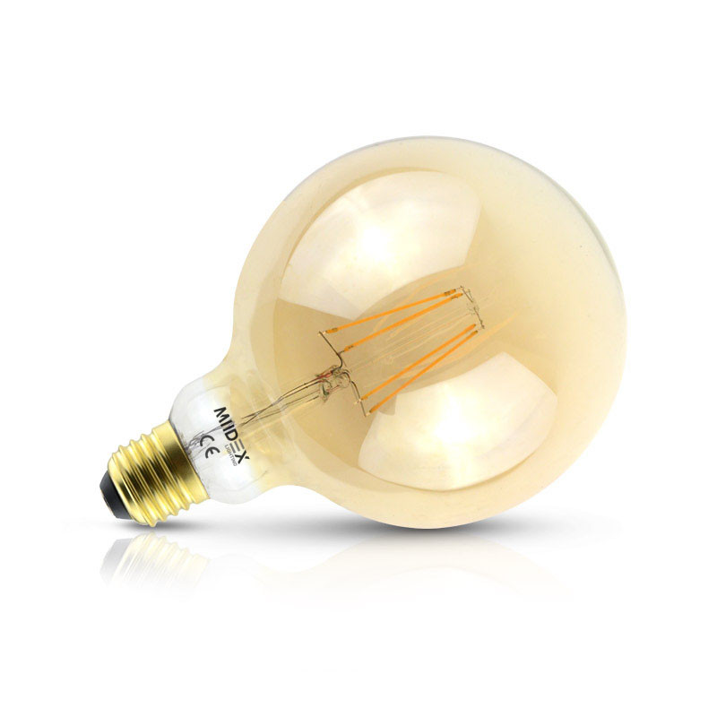 LED lamp E27 G125 Filament 8W 1050 LM 2700K