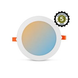 [77677] Plafonnier LED Blanc Ø190 15W CCT GARANTIE 5 ANS