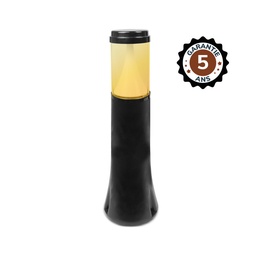 [100390] Verlichtingspaal Op zonne-energie Conisch LED 4W 4000K Zwart 500mm