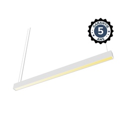 [100694] LINEAIRE LED PRISMATISCH BLANC 1200MM CCT 32W GRADABLE DALI2 - PROLINE - 5 JAAR GARANTIE