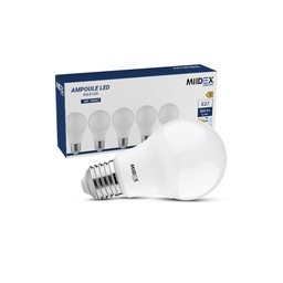 [100967] Ampoule LED E27 Bulb 7W 4000K 180° - Pack de 5
