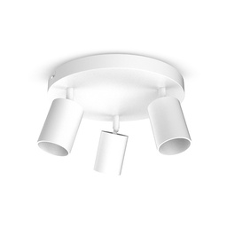 [101073] Applique orientable 3 spots blanche GU10 x3